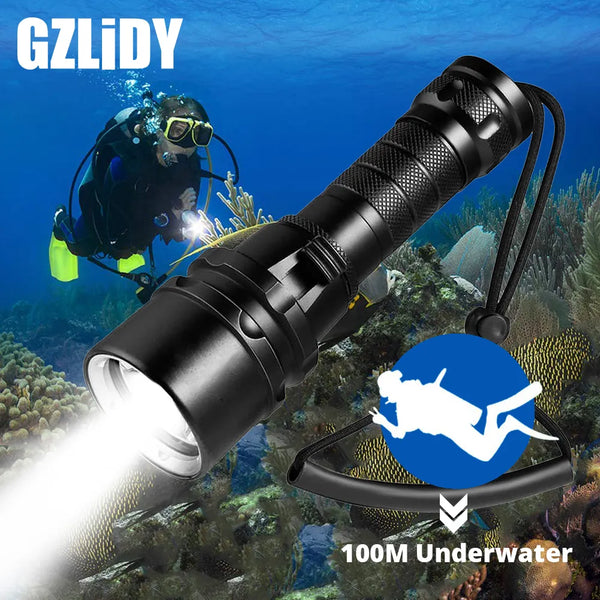 Scuba Diving LED Torch Flashlight
