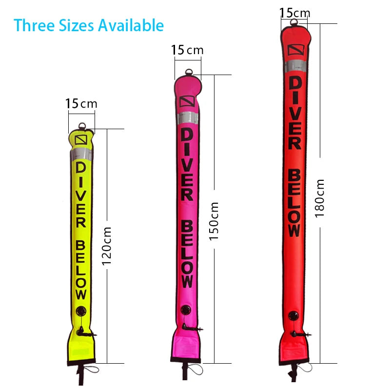 Colorful Inflatable Scuba Diving Signal Marker