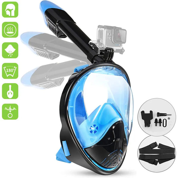 Full Face Scuba Diving Mask with Camera